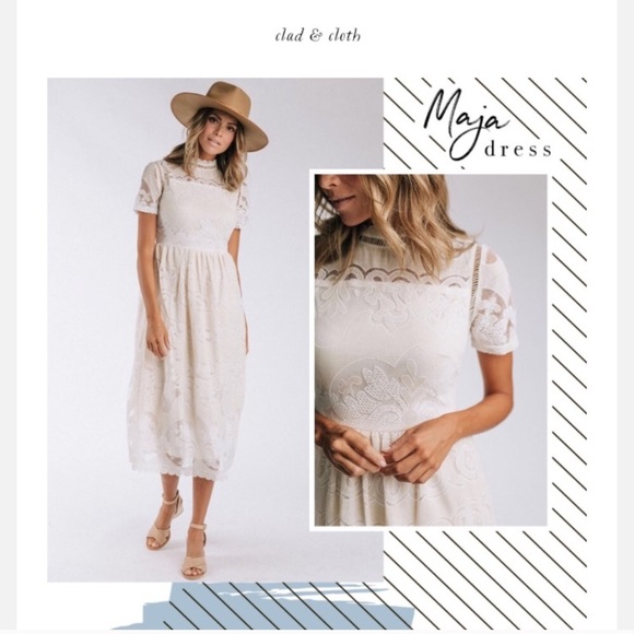 Clad and cloth Maja dress large - Picture 3 of 5